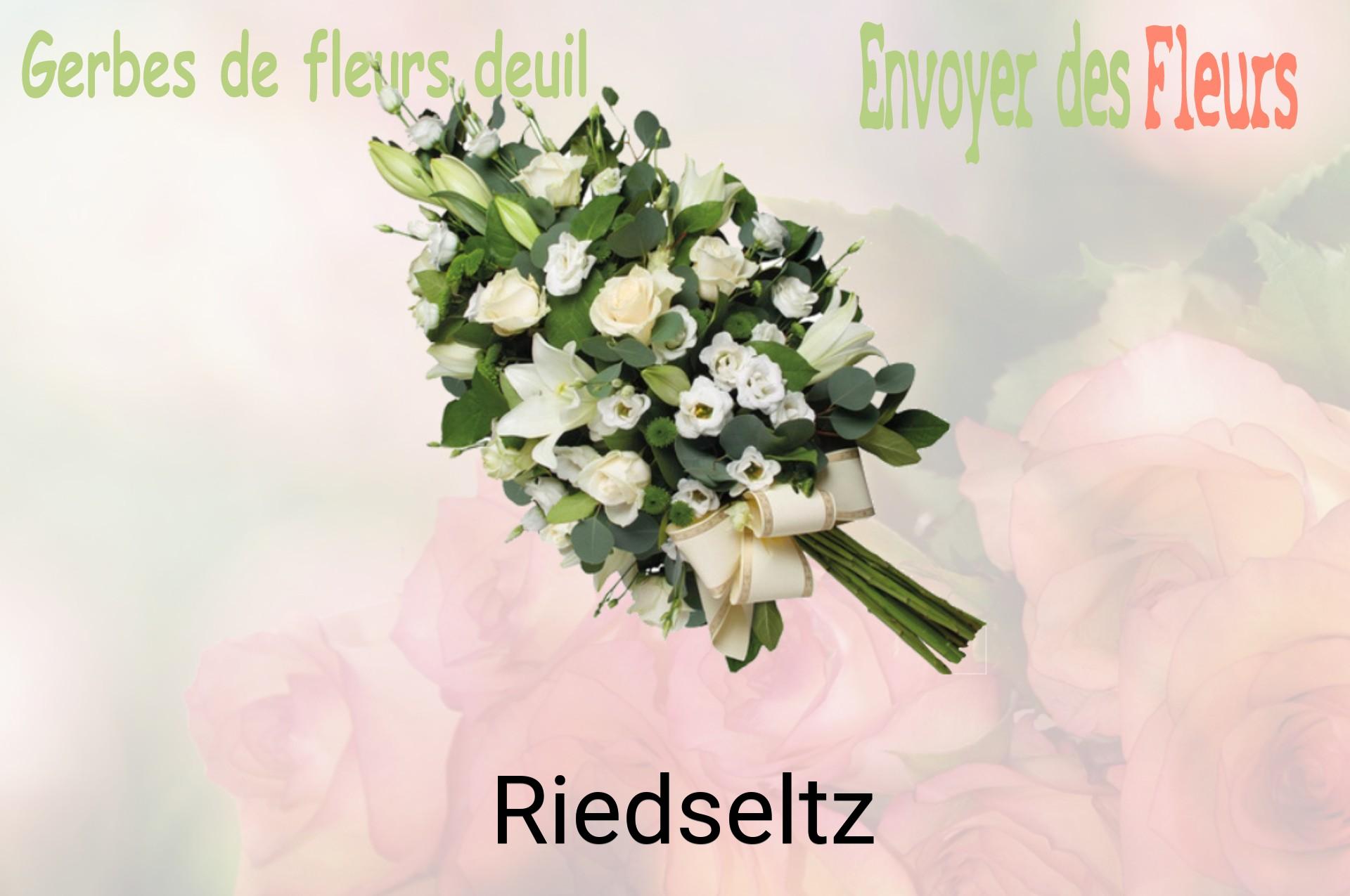 Gerbe de fleurs de deuil livrée à Riedseltz